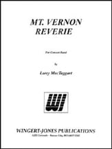 Mount Vernon Reverie Concert Band sheet music cover